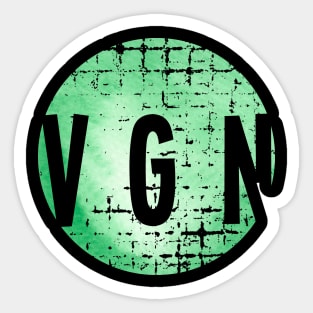 vegan veganism design gift Sticker